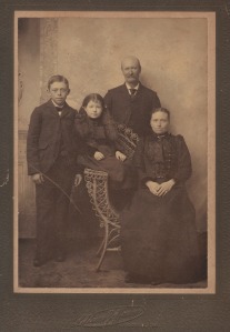 William H. and Ricca (Nelk) Harper, Cecil and Bessie, circa 1896-98.